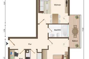 Kapitalanlage mit Weitblick - 3-Zimmer-Wohnung mit zwei Balkonen und Stellplatz – Hochweg 56c, 93049 Westenviertel, Regensburg – Vorschaubild 13
