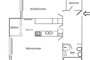 Tauschwohnung: Lichtdurchflutete großzügige Wohnung am Kanal – Die vollständige Adresse der Immobilie erhältst du vom Anbieter., 12207 Lichterfelde, Berlin – Vorschaubild 2