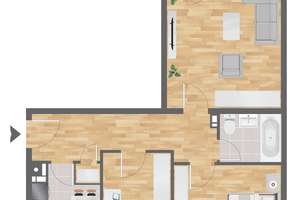Lichtdurchflutete 3-Zimmer-Wohnung mit Balkon und Einbauküche – Flaschenträgerstraße 13, 81927 Englschalking, München – Vorschaubild 10
