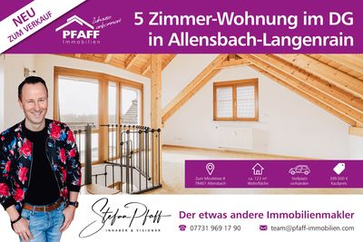 Zuhause ankommen in Allensbach-Langenrain! 5 Zimmer-Wohnung im DG mit 2 separaten Zugängen