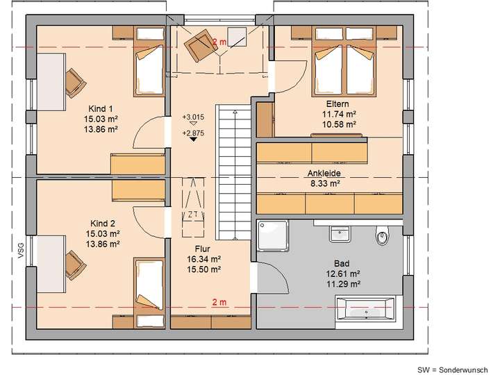 Grundriss Dachgeschoss