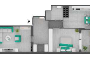 Großzügige 2-Zimmer-Wohnung mit Sonnenbalkon in angenehmer Lage ! – Die vollständige Adresse der Immobilie erhältst du vom Anbieter., 40477 Pempelfort, Düsseldorf – Vorschaubild 14