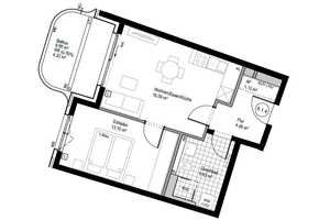 Neu Wohnung mit 2 Raum, einem großzügigen Balkon und Einbauküche bei Neuperlach in München – Kyivstrasse 17, 81735 München – Vorschaubild 13
