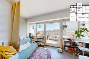 Traumhafte Lage und Ausblick! Altbauwohnung mit 3-Zimmerwohnung mit großem Balkon und Wintergarten – Die vollständige Adresse der Immobilie erhältst du vom Anbieter., 75173 Südweststadt, Pforzheim – Vorschaubild 5
