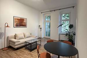 Charmante 1-Zimmer-Wohnung im Gartenhaus – ruhig gelegen mit französischem Balkon & Blick ins Grüne – Prinz-Eugen-Straße 18, 13347 Wedding, Berlin – Vorschaubild 1
