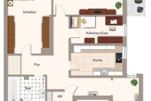 Großzügiger Grundriss, Südbalkon, ruhige Lage – ansehen lohnt sich! – Die vollständige Adresse der Immobilie erhältst du vom Anbieter., 10707 Wilmersdorf, Berlin – Vorschaubild 8