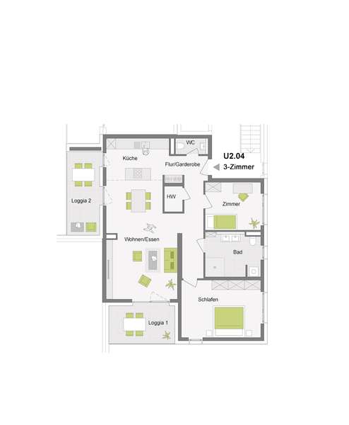 BEZUGSFERTIG :: 3-Zimmerwohnung mit 105 m²