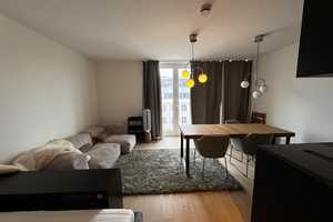 Nachmieter gesucht: Exklusives 1-Zimmer-Apartment (38,56 m²) im „Van B“, möbliert nach Vereinbarung – Infanteriestraße 14a, 80797 München – Vorschaubild 1