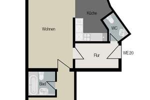 Cityflair trifft Wohnkomfort – Stilvolle 2-Raum-Wohnung mit Balkon – Die vollständige Adresse der Immobilie erhältst du vom Anbieter., 4107 Zentrum-Süd, Leipzig – Vorschaubild 14