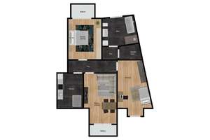 Attraktive 3-Zimmer-DG-Wohnung mit Aufzug, 2 Balkonen & Fußbodenheizung im Stadtfeld Ost – 39108 Stadtfeld Ost, Magdeburg – Vorschaubild 2