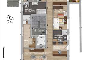 NECKARBLICK  SONNENSEITE – EXKLUSIVES PENTHOUSE IN BESTLAGE – Die vollständige Adresse der Immobilie erhältst du vom Anbieter., 69118 Ziegelhausen, Heidelberg – Vorschaubild 26