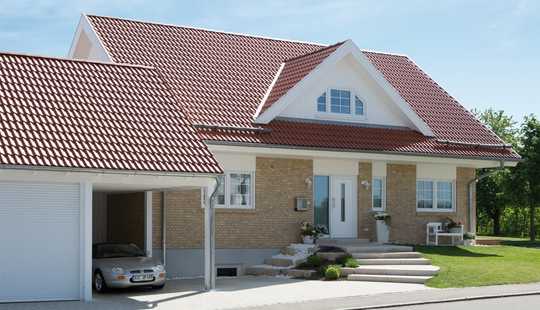 Bild von Danhaus, der einzige Fertighausanbieter, der die gemauerte Klinkerwand ohne Aufpreis im Standard hat