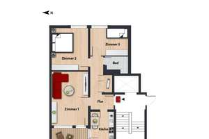 Wohnung mit Balkon // 4.OG links – Am Finkenhaus 1, 38444 Detmerode, Wolfsburg – Vorschaubild 4