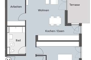 Exklusive Erdgeschosswohnung mit großem Garten & Terrasse – Clarissenstraße 8/2, 89077 Söflingen, Ulm – Vorschaubild 2