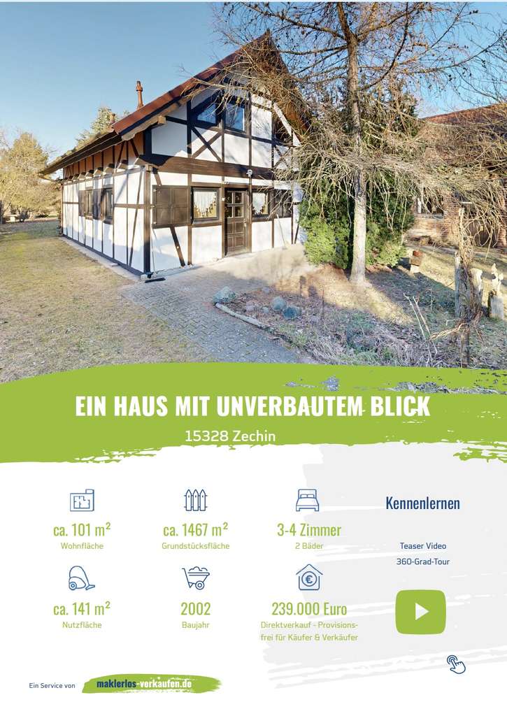 Immobilie in Golzow - Provisionsfrei: Haus mit großem Grundstück & Nebengebäude - Bild 1