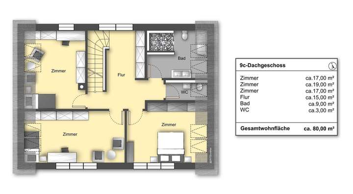Grundriss Obergeschoss