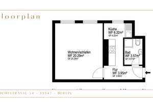 ⭐⭐⭐  Ready for move in - Well maintained studio apartment with cozy atmosphere in south Wedding ! – Gerichtstrasse 54, 13347 Wedding, Berlin – Vorschaubild 11