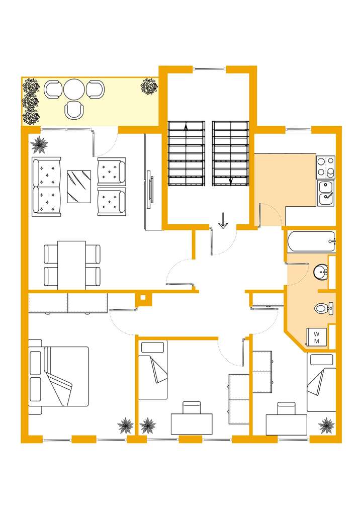 Grundriss 1.OG, 2.OG, 3.OG