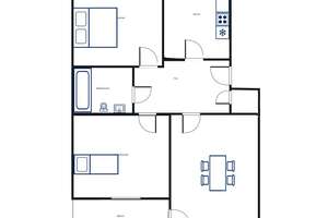 Familienfreundliche 3-Zimmer-Wohnung in guter Wohnlage – Mittelfeldstr. 15, 34127 Rothenditmold, Kassel – Vorschaubild 2