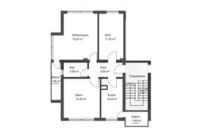 Hell, gepflegt und gut geschnitten – 3-Zimmer-Wohnung mit Balkon in Düsseldorf-Wersten – Die vollständige Adresse der Immobilie erhältst du vom Anbieter., 40589 Wersten, Düsseldorf – Vorschaubild 7