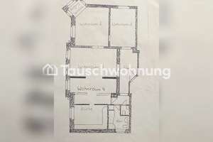 Tauschwohnung: Altbauwohnung mit Parkett, Stuckdecke und kleiner Terrasse – Louis-Braille-Straße 3, 1099 Radeberger Vorstadt, Dresden – Vorschaubild 3