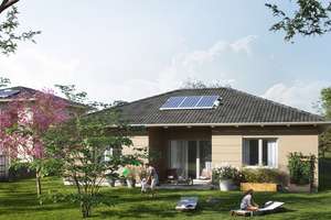 Modernes Haus im Bungalow-Stil mit überdachter Terrasse – Am Kolterpfuhl 23, 16359 Biesenthal – Vorschaubild 1