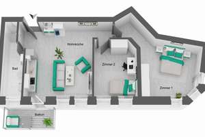 *sofort Bezugsfrei* Hochwertige 3 Zimmer Altbauwohnung I Balkon – Die vollständige Adresse der Immobilie erhältst du vom Anbieter., 4159 Möckern, Leipzig – Vorschaubild 24