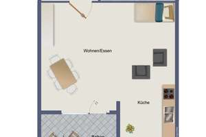 Schöne 1-Zimmer-Wohnung in München Aidenbachstraße / möbliert ink. Strom & Wlan – Aidenbachstraße 131, 81379 Obersendling, München – Vorschaubild 8
