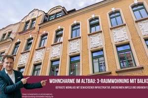 Attraktive 3-Raumwohnung mit Balkon und Stellplatz in attraktiver Lage in Leipzig-Altwest / Lindenau