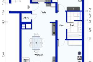 Sofort bezugsfrei: Helle 3-Zimmer-Wohnung mit Balkon, ca. 86 m² Wohnfläche und Duplex-Stellplatz – Die vollständige Adresse der Immobilie erhältst du vom Anbieter., 40629 Ludenberg, Düsseldorf – Vorschaubild 14
