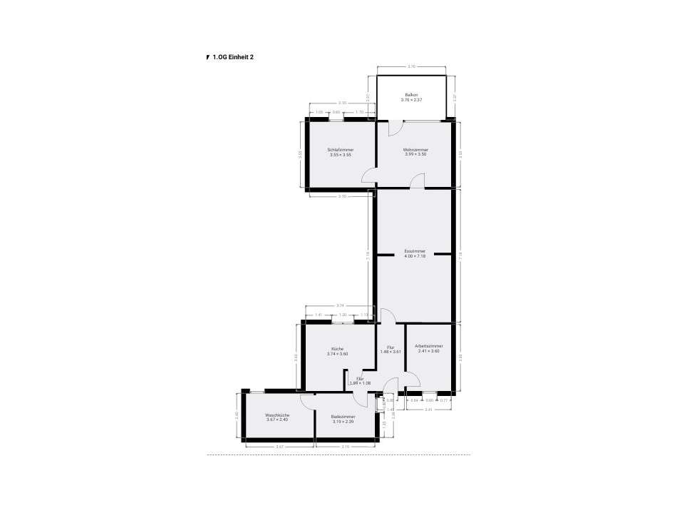 OG Einheit 2 leere Wohnung