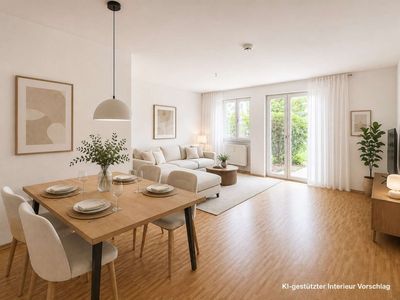 EG-Wohnung zum Erstbezug nach Sanierung. Mit Terrasse und Einbauküche.