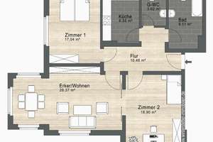 3-Zimmer-Wohnung mit 95 m² in Berlin-Köpenick – 12557 Köpenick, Berlin – Vorschaubild 19