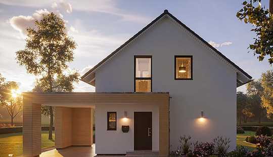 Bild von Ausbauhaus Raumwunder mit extrahohen Decken in Wiesbaden auf Abrissgrundstück