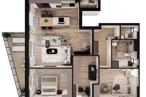 Düsseldorf - FINE LIVING auf ca. 106,90 m² - exklusiver, fertiggestellter Neubau am Unterbacher  – Die vollständige Adresse der Immobilie erhältst du vom Anbieter., 40627 Unterbach, Düsseldorf – Vorschaubild 10