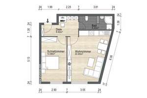 2-Zimmer-Wohnung am Kolumbusplatz – Isar, U-Bahn und optimaler Grundriss – Die vollständige Adresse der Immobilie erhältst du vom Anbieter., 81541 Untere Au, München – Vorschaubild 10