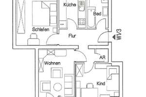 Vermietete 3-R.-W. mit Terrasse - perfekt zur Kapitalanlage! – Beethovenstraße 77, 9130 Sonnenberg, Chemnitz – Vorschaubild 5