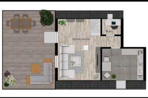 Maisonette mit Dachterrasse, EBK Doppelgarage und Kamin | Maisonette mit Hausgefühl – Im Merheimer Felde 32, 51067 Köln – Vorschaubild 14