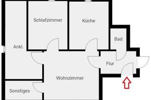Für Studenten - Gemütliche Dachgeschosswohnung in attraktiver Lage von Gießen – Die vollständige Adresse der Immobilie erhältst du vom Anbieter., 35392 Innenstadt, Gießen – Vorschaubild 10