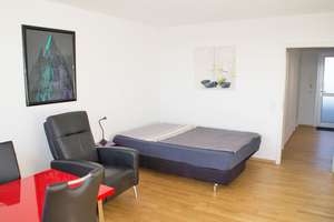 Liebevoll möblierte Ein-Zimmer- Mietwohnung mit Balkon und traumhaftem Blick – 53117 Auerberg, Bonn – Vorschaubild 2