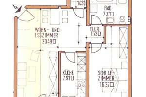 Schöne Wohnung mit Weitblick schöner Lage von Trier-Ruwer
mit viel Grün – Die vollständige Adresse der Immobilie erhältst du vom Anbieter., 54292 Ruwer/Eitelsbach, Trier – Vorschaubild 2