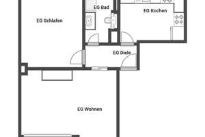 Gepflegte und kernsanierte  2-Zimmer-Erdgeschosswohnung, Gemeinschaftsgarten in Duisburg-Hochfeld
 – Die vollständige Adresse der Immobilie erhältst du vom Anbieter., 47053 Hochfeld, Duisburg – Vorschaubild 14