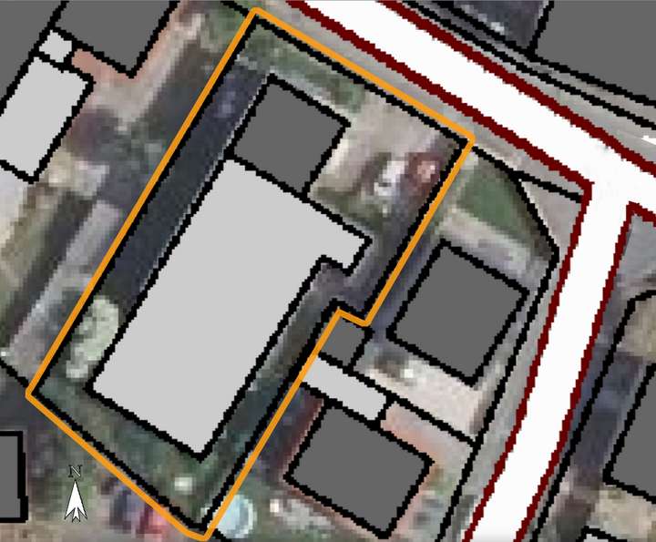 Grundstück von oben