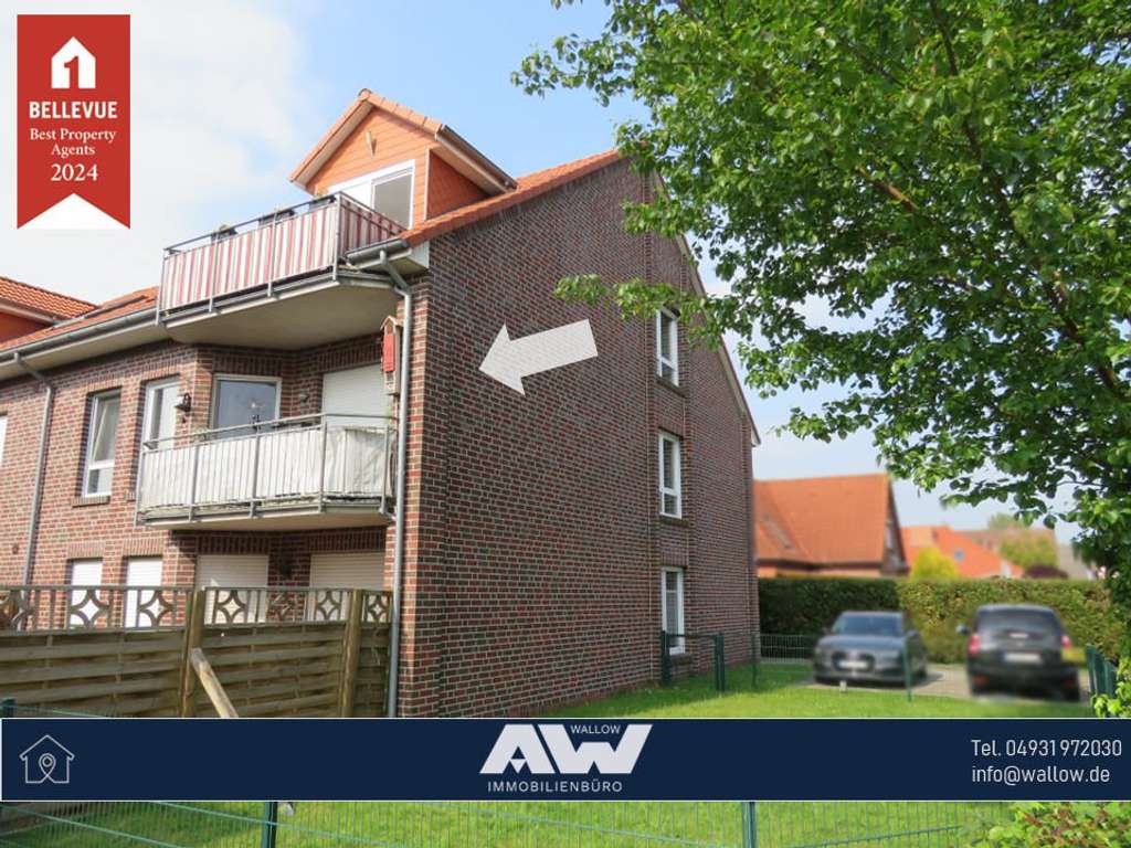 Oberwohnung mit Balkon in zentraler Stadtlage von Norden!