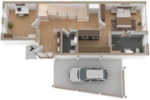 Exklusive NEUBAU-Doppelhaushälfte mit Dachterrasse, Garten und Einbauküche – Die vollständige Adresse der Immobilie erhältst du vom Anbieter., 71299 Wimsheim – Vorschaubild 2