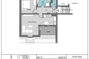 Stilvolle 3-Zimmer-Neubauwohnung mit Loggia im Dachgeschoss – Kreuzstraße 27, 4103 Zentrum-Ost, Leipzig – Vorschaubild 9