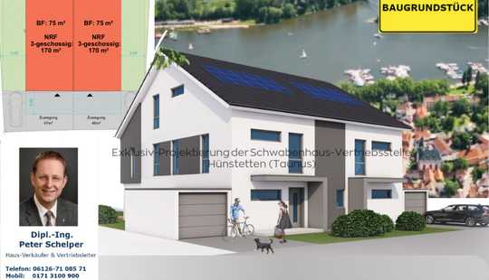 Bild von Wi.-Schierstein - indiv. planbarer Neubau-DHH(mit FESTPREIS und verbindlicher Terminschiene) m. KG