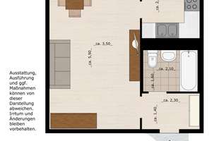 Charmante Wohnung mit Balkon – Helmut-Kohl-Straße 63, 6842 Innerstädtischer Bereich Süd, Dessau-Roßlau – Vorschaubild 2