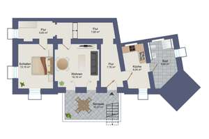 Investment mit Charakter: sanierte Gewölbewohnung mit Terrasse & 12,50 €/m² Miete – Die vollständige Adresse der Immobilie erhältst du vom Anbieter., 1157 Briesnitz, Dresden – Vorschaubild 9