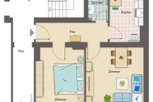 Kleine, günstige 2-Zimmer-Wohnung in Bremerhaven – Bütteler Straße 23, 27568 Twischkamp, Bremerhaven – Vorschaubild 7